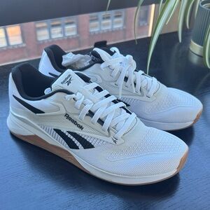 Reebok White and Black Athletic Shoes